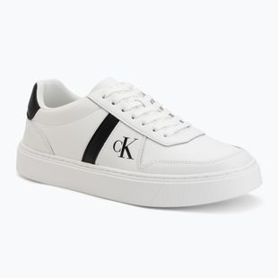 Мъжки обувки Calvin Klein HM0HM02237 Classic Cups Lace Leather EMB Tongue bright white/black