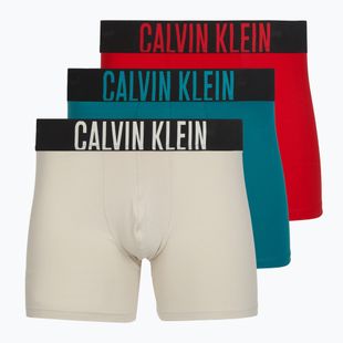 Боксерки Calvin Klein 000NB3609A Boxer Brief 3 чифта oatmeal/aged redwood/bright turquoi
