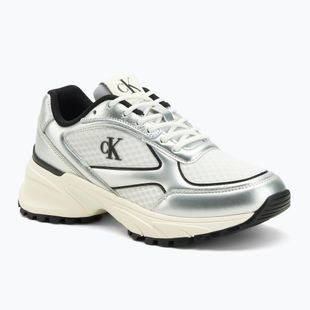 Дамски обувки Calvin Klein YW0YW02063 Hike Runner Lace Up Mesh Mix silver/black/bright white