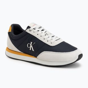 Мъжки обувки Calvin Klein YM0YM01361 Retro Runner Ess Mix Mat vaporous white/casual bluee/cooling