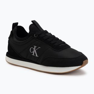 Дамски обувки Calvin Klein YW0YW02060 Retro Runner Sock Laceup Mix Mat black/gyn metal/gum