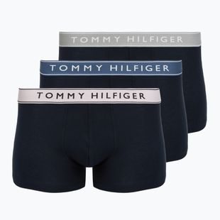 Боксерки Tommy Hilfiger Trunk WB 3 чифта purple pink/antique silverer/aegean sea