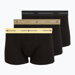 Мъжки боксерки Tommy Hilfiger Trunk WB 3 pairs black/citronella/woodridge