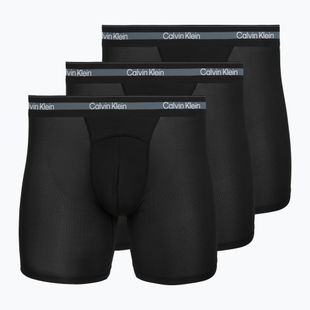 Мъжки боксерки Calvin Klein LV00NB4538 Boxer Brief Long black/black/black
