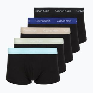 Боксерки Calvin Klein LV00NB4412 Low Rise Trunk 5 чифта black w plume wb/black w misty sage wb