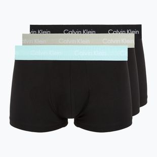 Мъжки боксерки Calvin Klein 0000U2664G Low Rise Trunk 3 pairs black in plume wb/ black in misty sag
