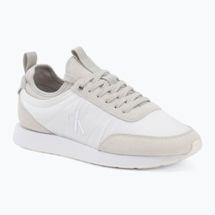 Мъжки обувки Calvin Klein YM0YM01414 Retro Runner Sock Laceup Mix mat bright white/light grey