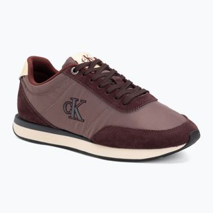 Мъжки обувки Calvin Klein YM0YM01361 Retro Runner Ess Mix Mat burgundy/peppercorn/vanilla