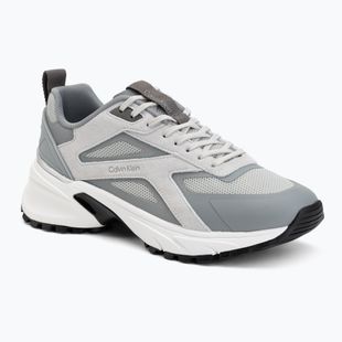 Мъжки обувки Calvin Klein HM0HM02220 Hike Runner Stripe Mix Nylon Suede light grey/granite grey