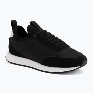 Мъжки обувки Calvin Klein YM0YM01414 Retro Runner Sock Laceup Mix matte black/bright white