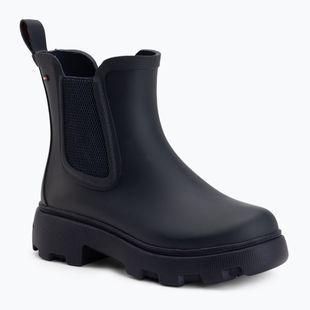 Дамски гумени ботуши Tommy Hilfiger Rubber Flag Cleated space blue