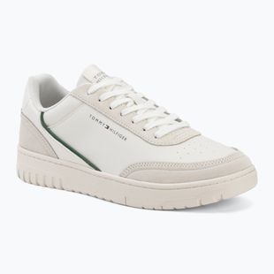 Мъжки обувки Tommy Hilfiger Basket Core Leather Suede Mix ecru/street green