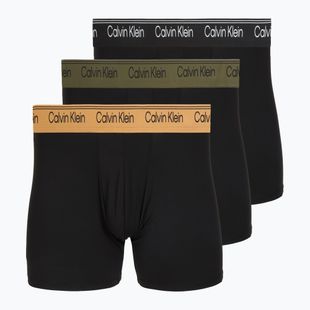 Мъжки боксерки Calvin Klein LV00NB4410 Brief black w/bronze flash wb/black/oliv
