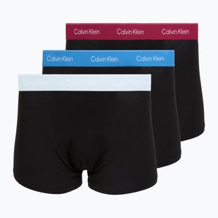 Мъжки боксерки Calvin Klein LV00NB4286 Relaxed Fit Trunk black bodies w/ poseidon blue/plein