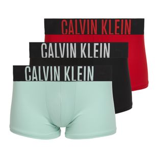 Мъжки боксерки Calvin Klein 000NB3775A Trunk black/goji berry/aqua blue