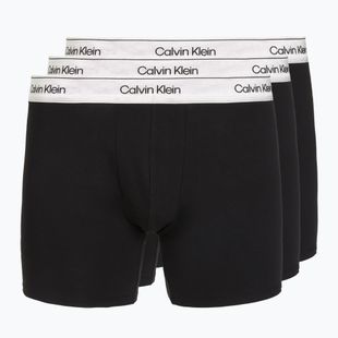 Мъжки боксерки Calvin Klein LV00NB4731 Boxer Brief black w/ silver haze wbs