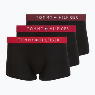 Мъжки боксерки Tommy Hilfiger Trunk WB 3 pack medium red/rasp juice/burgundy