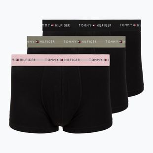 Мъжки боксерки Tommy Hilfiger Trunk WB 3 pack utility sage/black/bonita pink