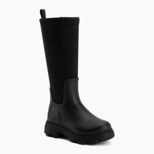 Дамски гумени ботуши Tommy Hilfiger Stamp Warm Knee black