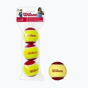 Детски топки за тенис Wilson Starter Red Tballs 3 бр. жълто/червено 2000031175