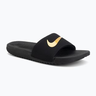 Детски чехли Nike Kawa black/metallic gold