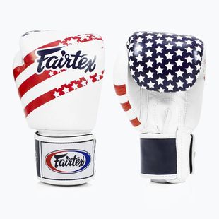 Боксови ръкавици Fairtex Universal "Tight-Fit" Design USA white