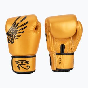 Боксови ръкавици Fairtex Universal „Tight-Fit“ Design Falcon gold
