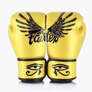 Боксови ръкавици Fairtex Universal „Tight-Fit“ Design Falcon gold