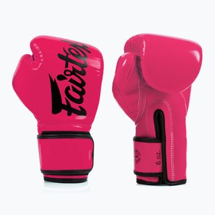 Боксови ръкавици Fairtex Microfiber pink/black