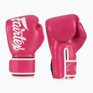 Боксови ръкавици Fairtex Microfiber pink/white