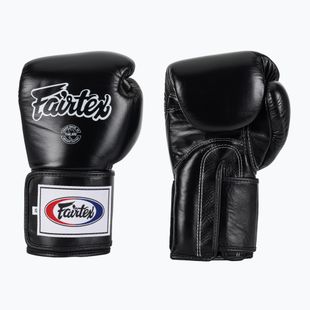 Боксови ръкавици Fairtex Super Sparring - с блокиран палец, черни