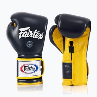 Боксови ръкавици Fairtex Heavy Hitter's Mexican Style blue/yellow