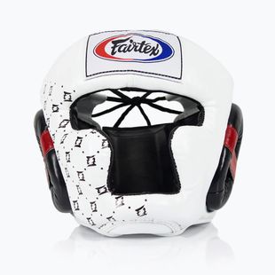 Боксова каска Fairtex Super Sparring white/black