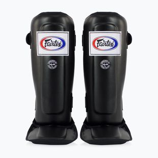 Fairtex In-Step Двойни подплатени протектори за тибия черни