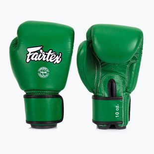 Боксови ръкавици Fairtex Real Leather Boxing green