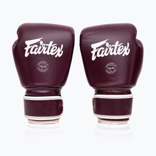 Боксови ръкавици Fairtex Real Leather Boxing maroon