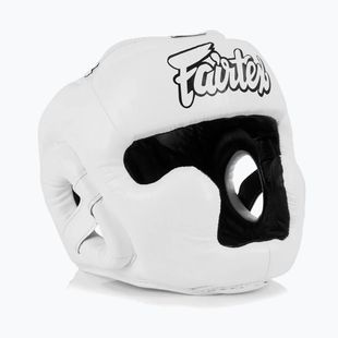 Детска боксьорска каска Fairtex Headguard for Kids white