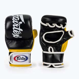 Fairtex Super Sparring Граплинг ръкавици черни/жълти