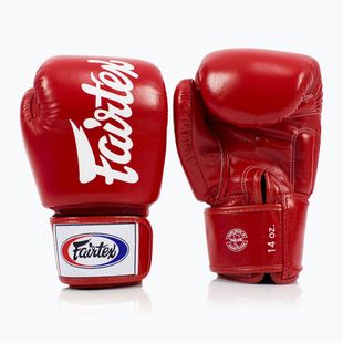 Боксови ръкавици Fairtex Deluxe Tight-Fit red