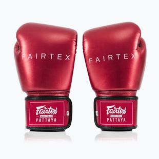 Боксови ръкавици Fairtex Metallic red