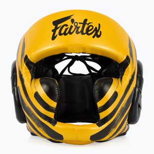 Боксова каска Fairtex Microfiber Headguard gold