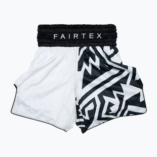 Боксови шорти Fairtex BT2003 "Monochrome" white/black