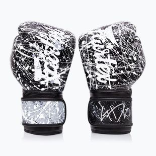 Боксови ръкавици Fairtex Microfiber Art Collections Painter black/white
