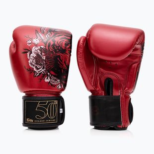 Червени боксови ръкавици Fairtex Golden Jubilee