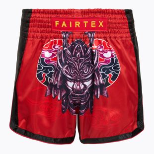 Детски боксови шорти Fairtex BSK2108 "Silent Warrior", червени