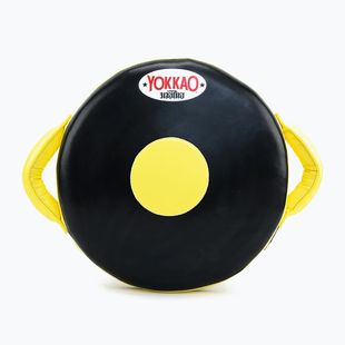 Кръгъл тренировъчен щит YOKKAO Round black/yellow