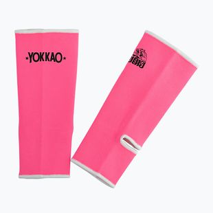Мъжки протектори за глезен YOKKAO Muay Thai neon pink