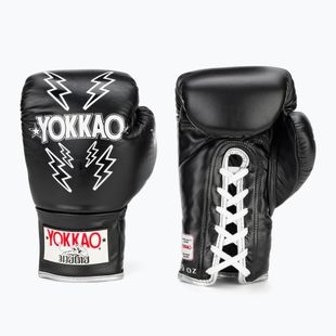 Мъжки боксови ръкавици YOKKAO Stadium Lace Up black