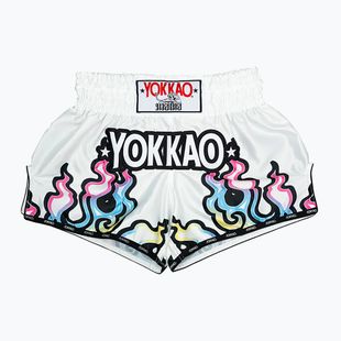 Мъжки шорти за тренировка YOKKAO Flames CarbonFit white