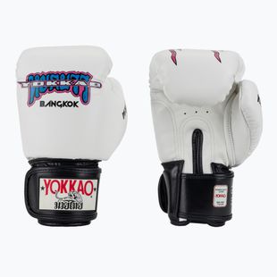 Мъжки боксьорски ръкавици YOKKAO East Club white